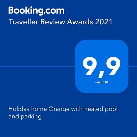Orange With Heated Pool And Parking Holiday home Zadar
