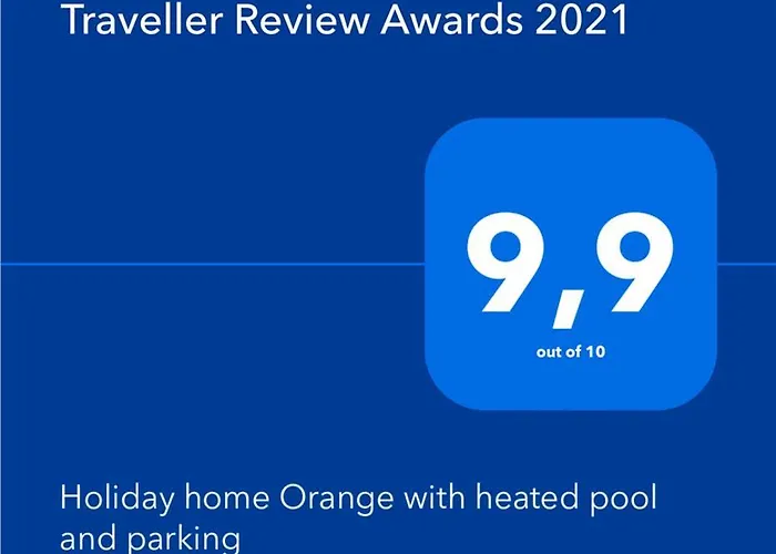 Orange With Heated Pool And Parking Holiday home Zadar